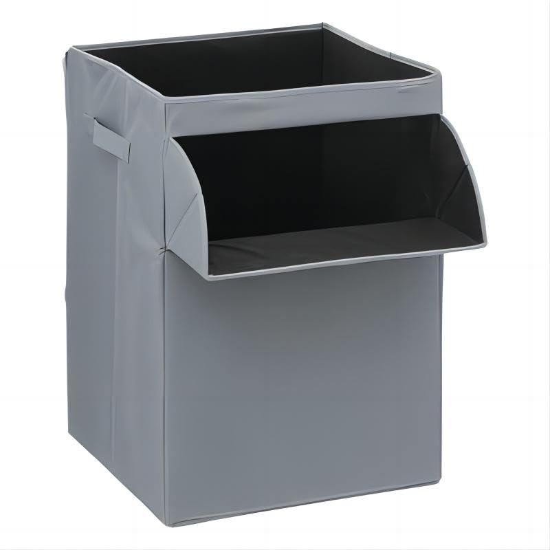 Cesto de Ropa Sucia con Tapa 65L Para la Ropa Lavandería Organización de Ropa, Rectangular