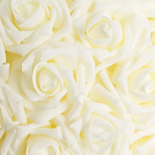 Bola Rosas Blanco Foam para Decoracion 22 cm