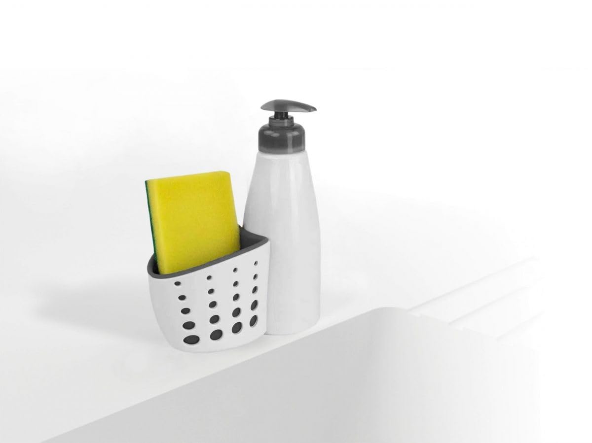 Dosificador Cocina portaestropajos plastico 16x19x7 cm