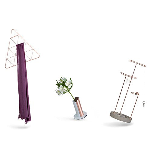 Percha Triangular Metal Color Cobre para Accesorios 45.7 x 40.3 x 0.6 cm Pendant