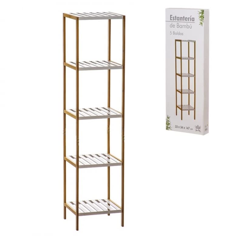 Estantería de Bambú para Baño Armario Organizador para casa