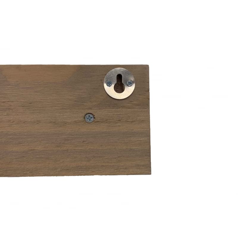 Perchero de Pared Madera Bambu con Ganchos Metal