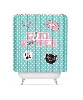 Cortina de baño Moderno Poliester Girl Power 180x200 cm