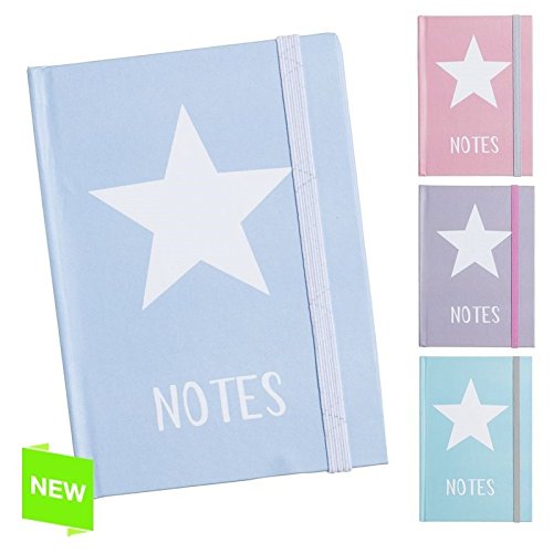 Libreta moleskin diseño estrella 4c - 13x19cm Pack 4 ud.