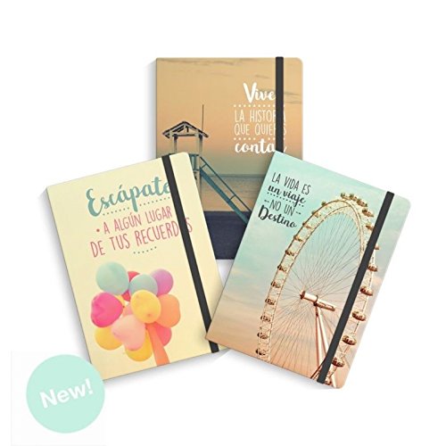 Libreta moleskin frases original 3m - Pack 3 ud.