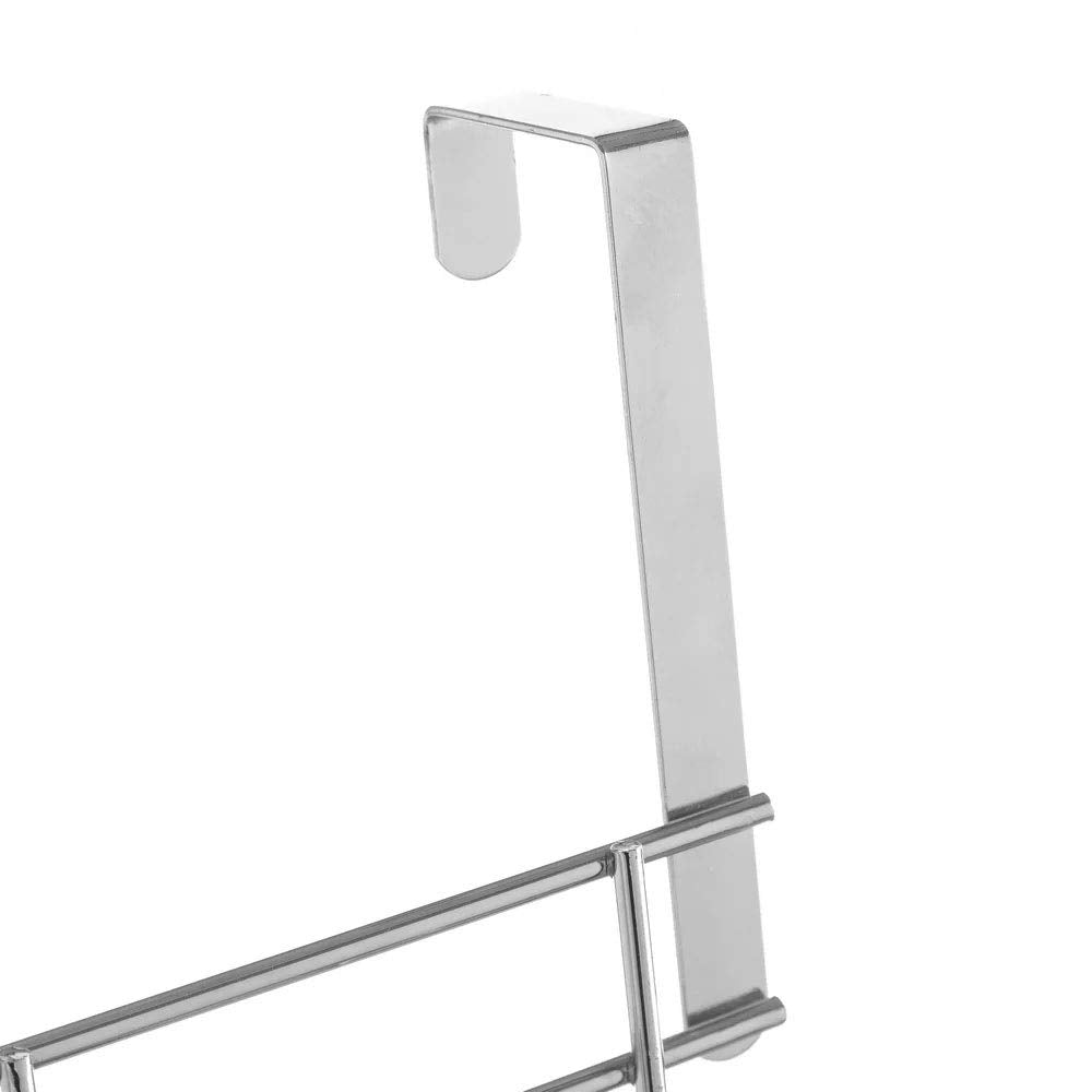 Percha puerta 5 ganchos hierro cromado 43 x 12 x 19 cm
