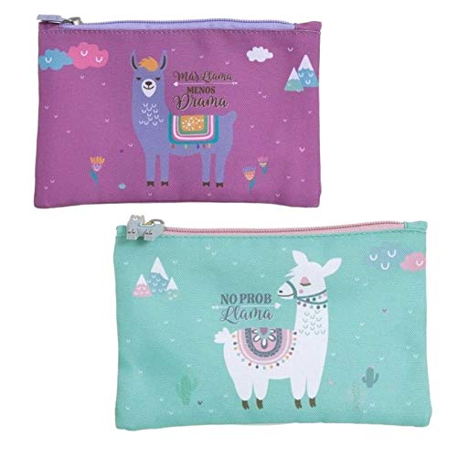 Estuche Juvenil Llama de Colores