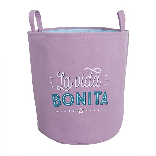 Cesto pongotodo para Ropa Sucio Vida Bonita Rosa