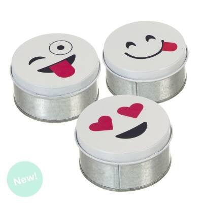 Set De 3 Cajitas Metal Caras Peq 3M