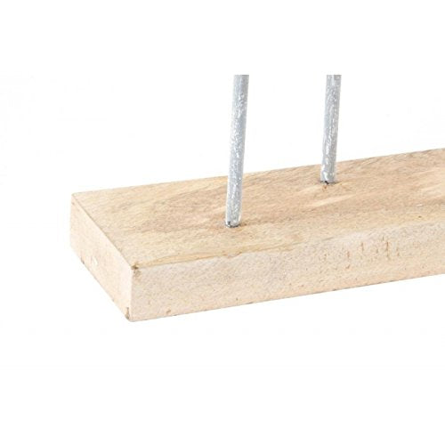 Figura madera pez decape blanco 75x10x52 cm