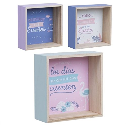 Set 3 Estantes Madera 3M