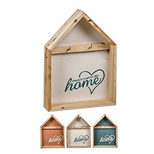 Estantes de llaves en forma de casa de madera 27,5 cm