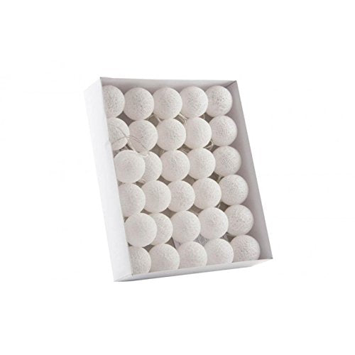 Guirnalda Luz led 30 Bolas Algodon Muy romantico por Noche 6x450 cm