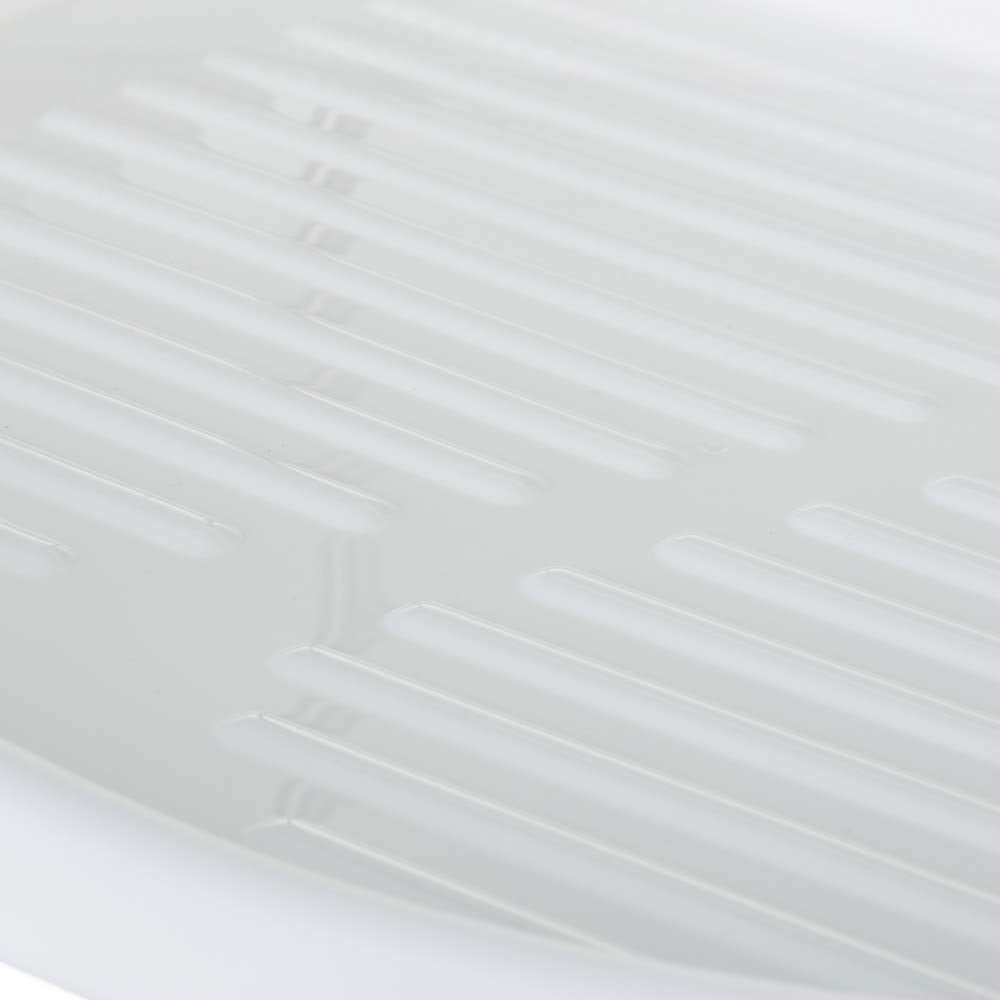 Escurreplatos con Bandeja Blanco de Polipropileno Moderno para Cocina Fantasy
