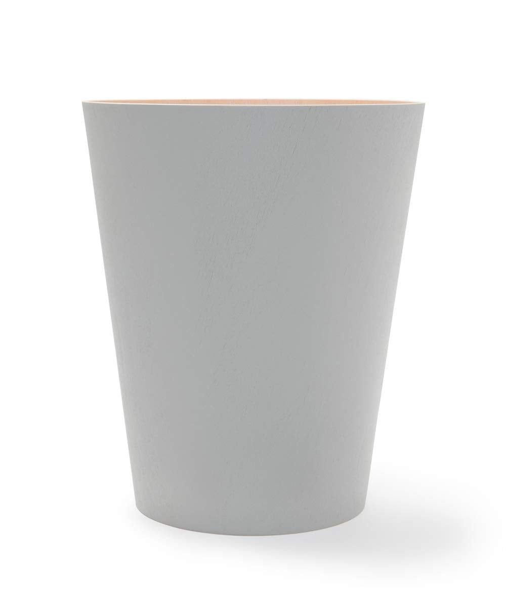 Woodrow Cesto de basura, con capacidad de 7.5 l, Blanco/Natural