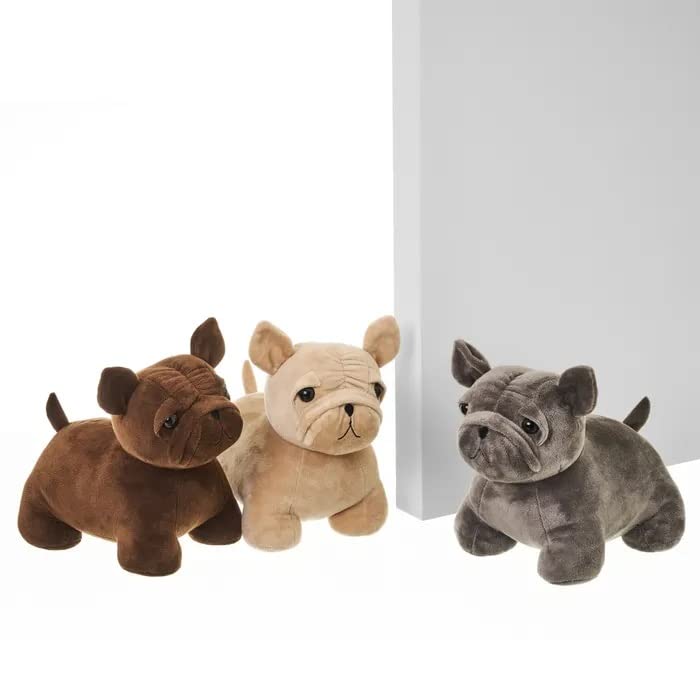 Sujetapuertas Tope Puerta Peluche Bulldog 28x23x14 cm