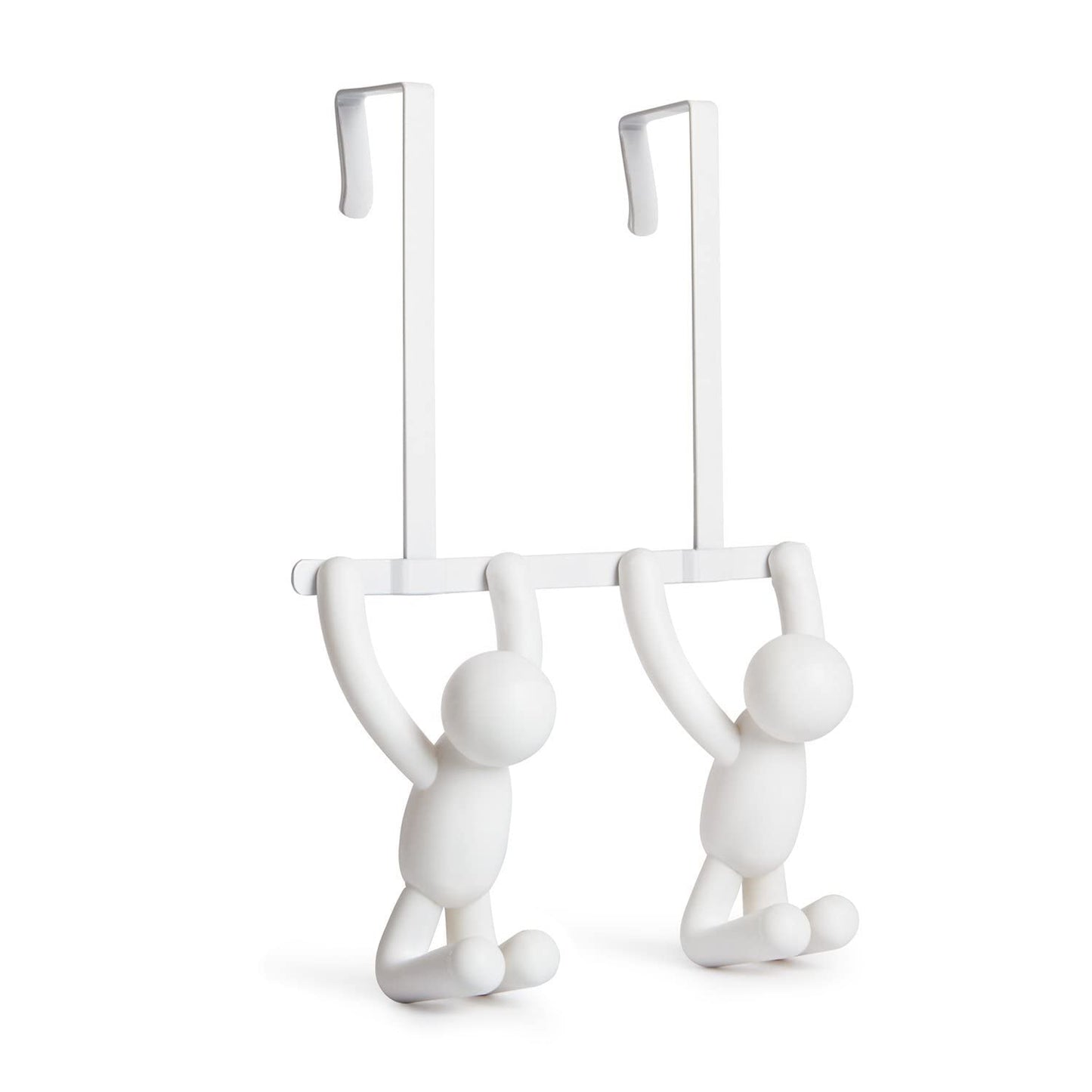 Perchero Buddy Door 1004260-660 con doble gancho, plástico, blanco, 21,6 x 30,5 x 10,8 cm