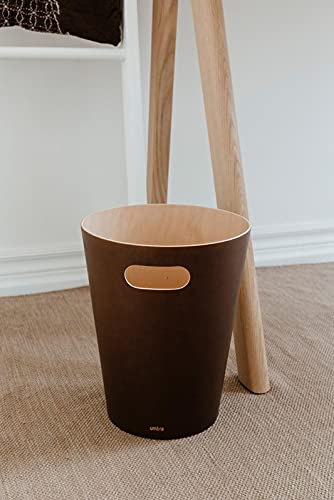 Woodrow Cesto de basura, con capacidad de 7.5 l, Blanco/Natural