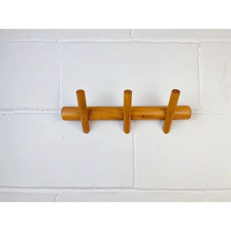 Perchero de Pared Madera Natural Inclinados Modernos