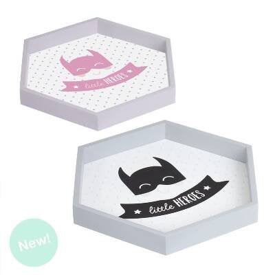 Set De 2 Bandejas Madera Heroes 2M