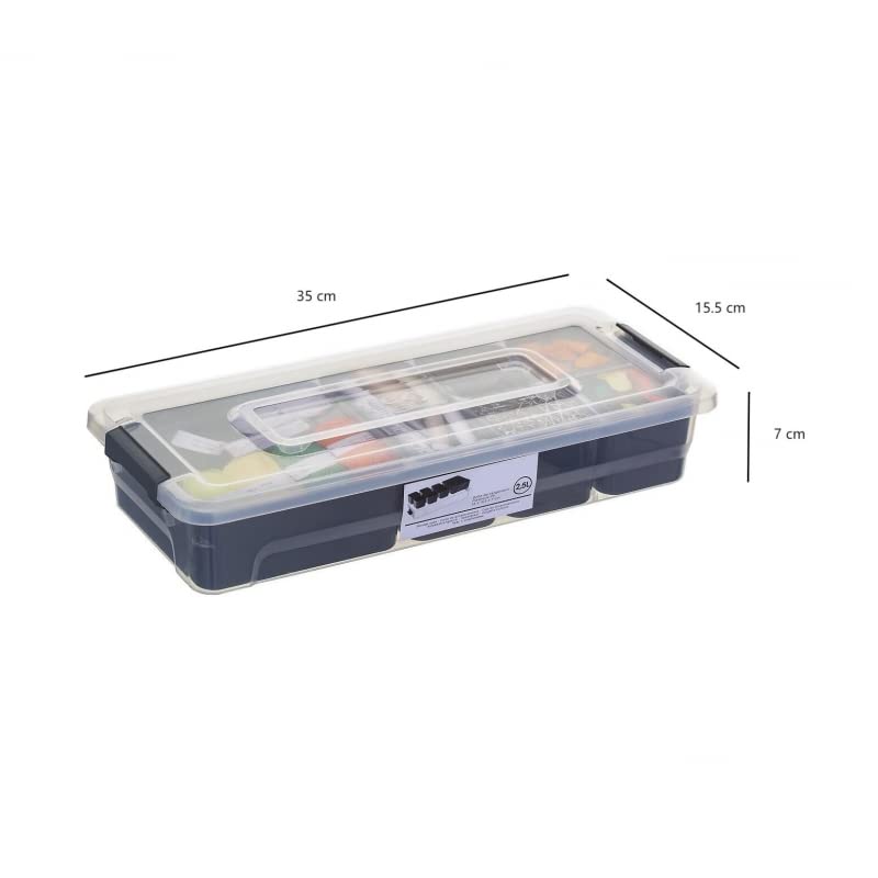 Caja de Almacenamiento con Compartimentos Plástico Desmontable Organizador Multiuso