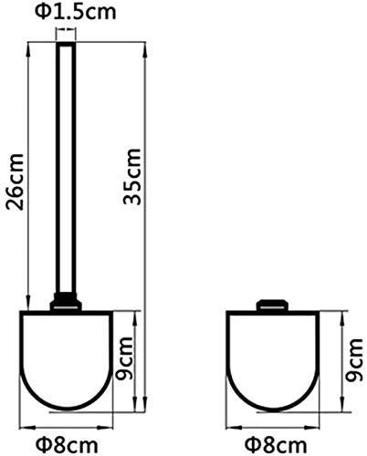 Pack 2 escobillas Blanca Palo de Acero Inoxidable