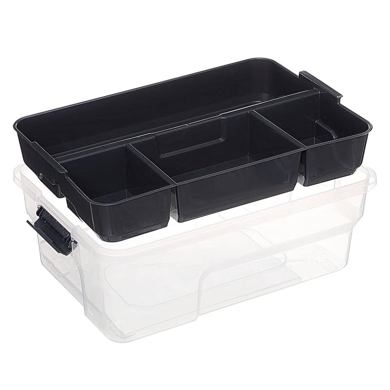 Caja de Almacenamiento con Compartimentos Plástico Desmontable Organizador Multiuso