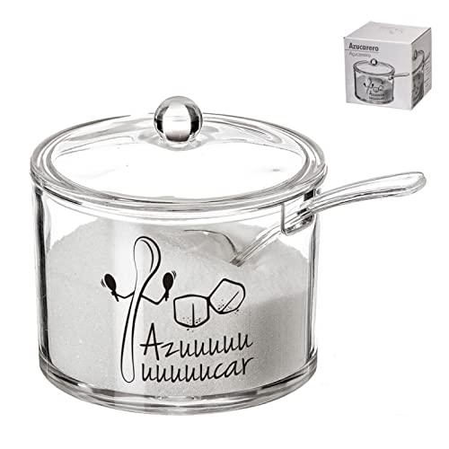 Salero y azucarero cocina original metacrilato de diseño frase cocinero con salero, recipientes acrilico almacenamiento