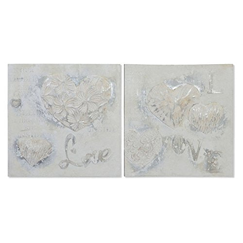Set 2 Cuadro Lienzo Relieve 2 Modelo 80x80 cm