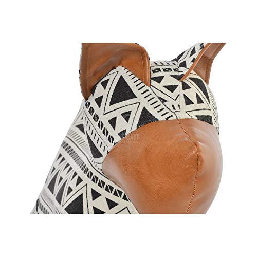 Sujetapuertas Perro PU Ikat Blanco