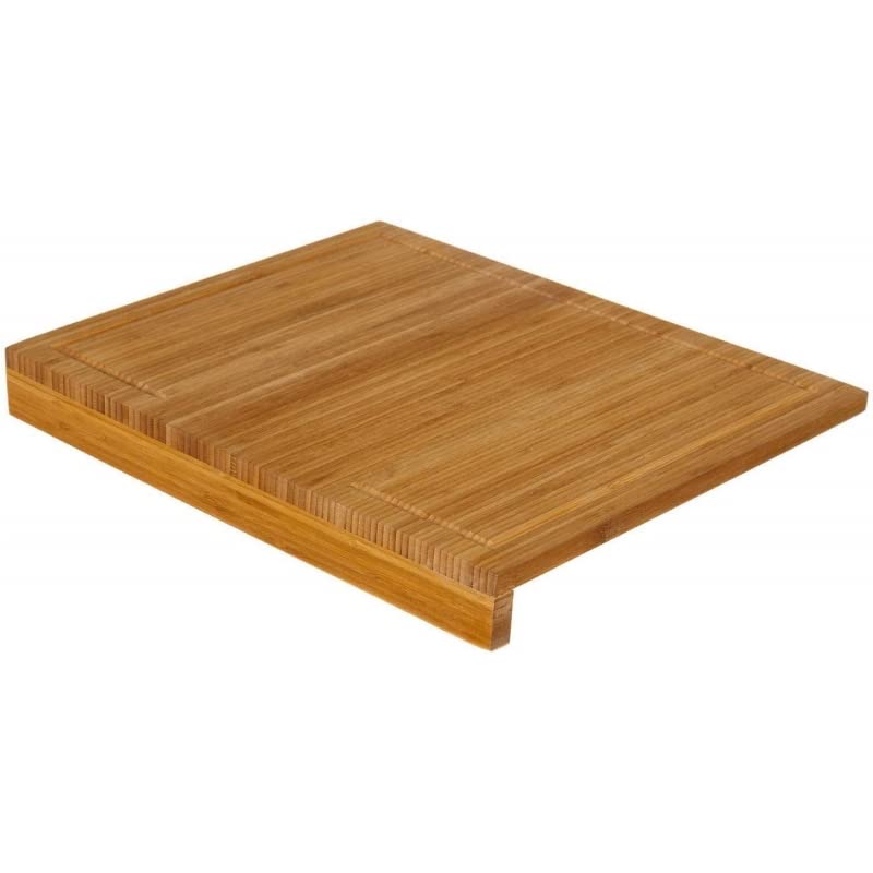 Tabla Cortar Corte Cocina con Soporte Madera Bambu Tabla Encimera (35x25 CM)