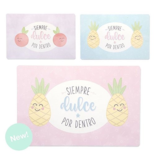 Pack de 12 Individuales de Mesa Frutas Dulce