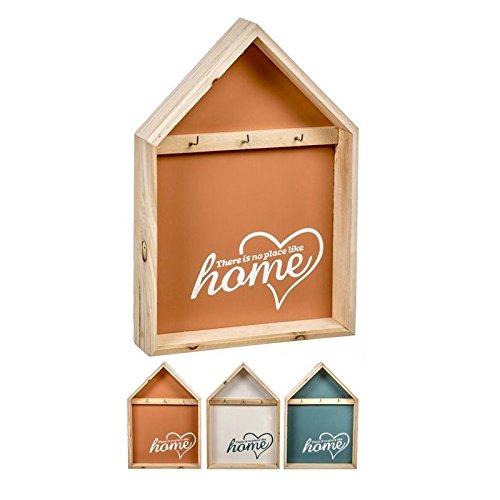 Estantes de llaves en forma de casa de madera 34,5 cm