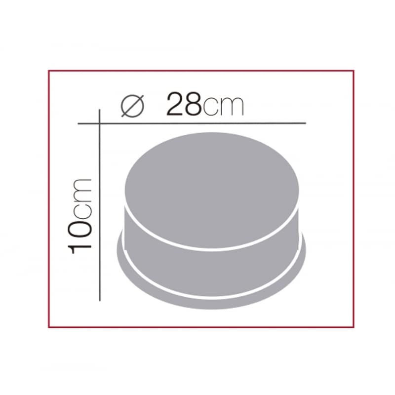 Bandeja Quesera de bambú Redonda con Tapa metacrilato de 28 cm para Servir Aperitivos (Redonda)