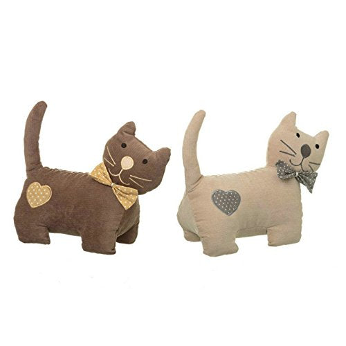Tope de Puerta Decorativo Gato Tela-Alena