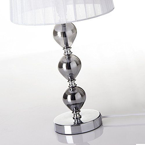 Lámpara de sobremesa árabe blanca de cristal para dormitorio Arabia
