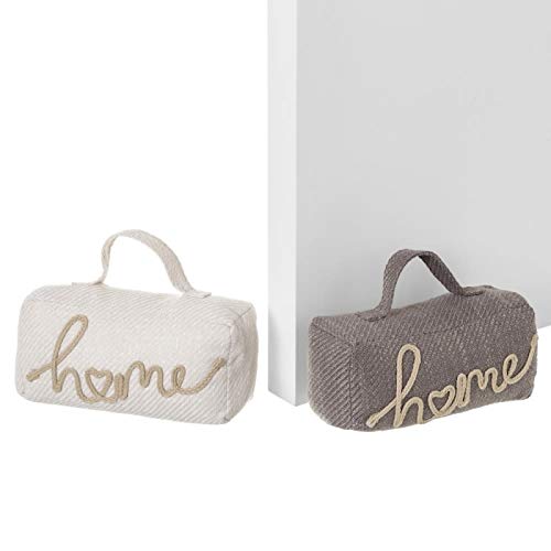 Set 2 Tope de Puerta Home Bolso Tela -gravilla