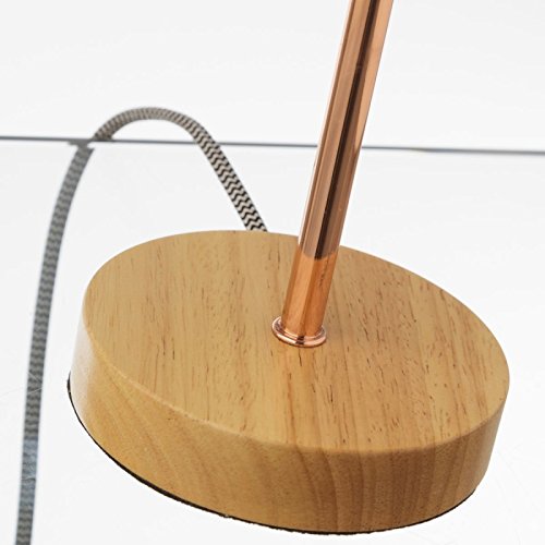 Lámpara de sobremesa Industrial Cobre de Madera para salón Factory