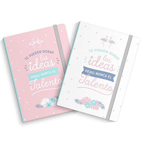 Libreta moleskin flamenco - 13x19 cm Pack 2 ud.