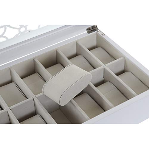 Relojes Blanco de Madera Moderno para Dormitorio Vitta