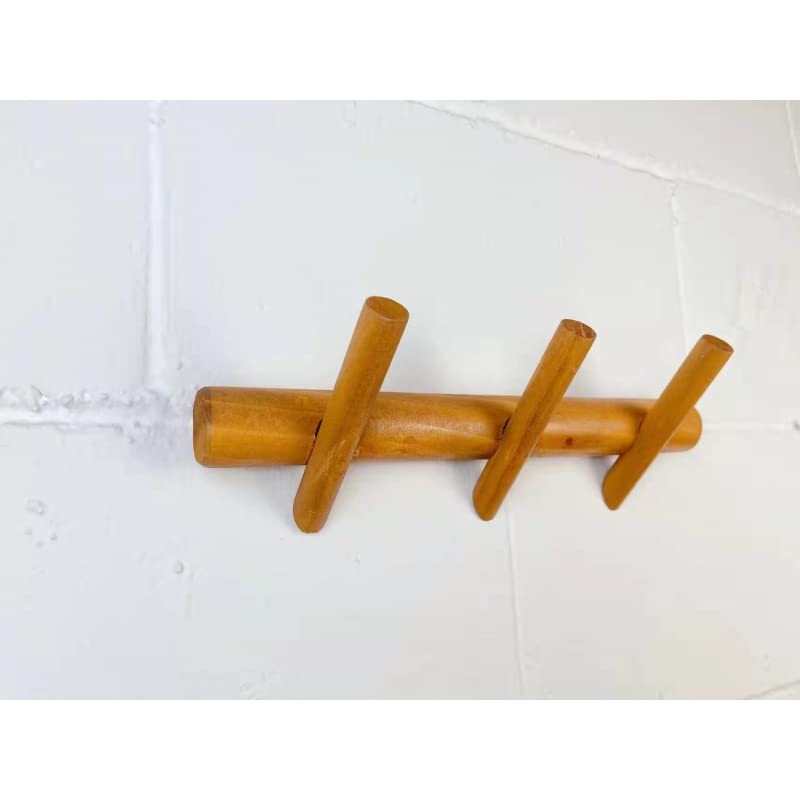 Perchero de Pared Madera Natural Inclinados Modernos