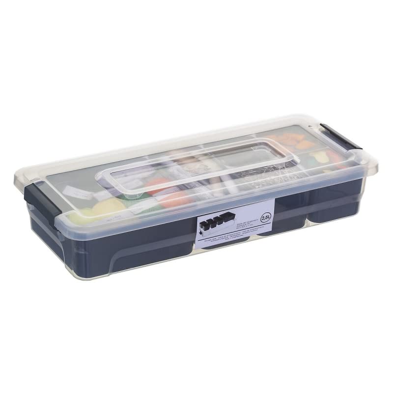 Caja de Almacenamiento con Compartimentos Plástico Desmontable Organizador Multiuso