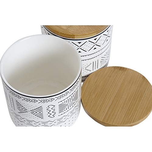 REGALA FELIZ Set 2 Bote Porcelana 9,8X9,8X10 CMS Africa