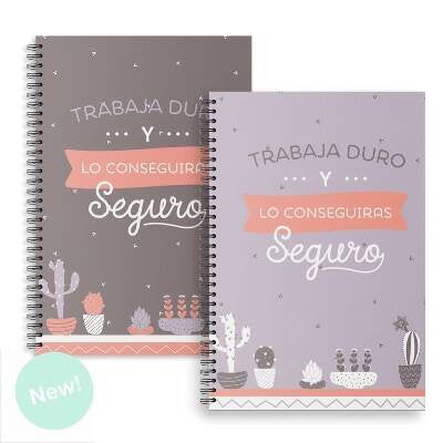Set 2 Libretas A4 Cactus 2C
