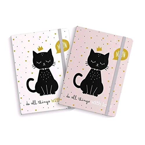 Libreta moleskin cat lover 10x14cm Pack 2 ud.