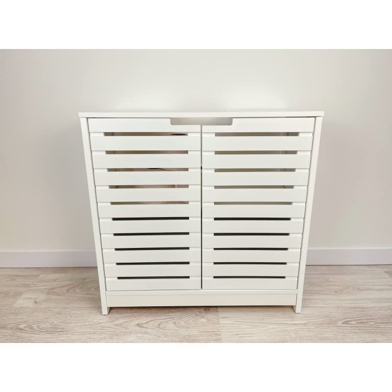 Mueble Bajo Lavabo de Blanco Armario Mueble Baño Bajo Lavabo Minimalista (Minimalista)