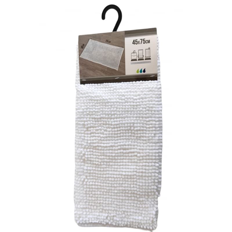 Alfombra baño Confort Antideslizante y Absorbente Beige 45x75 cm Alfombrilla de Baño Beige Mullida para Ducha