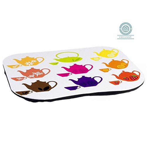 Bandeja con cojín "tea fruits" 47 x 37 x 6 cm