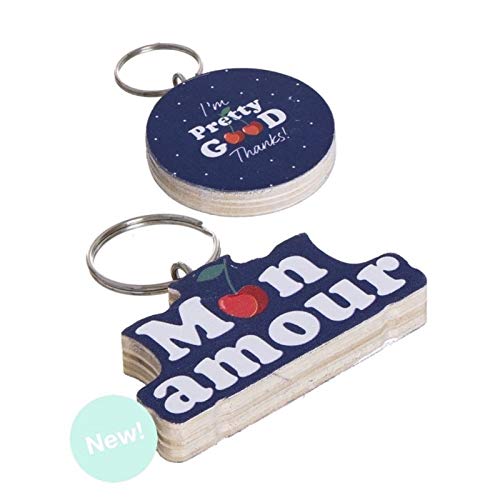 Llavero de Madera Cherry Bomb Pack 2 Pieza