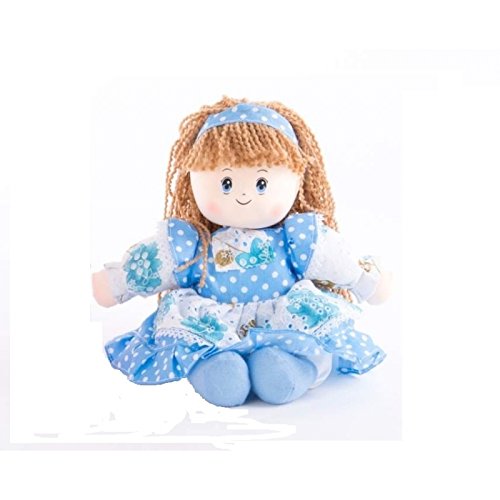 Muñeca tela musical flores 20 cm